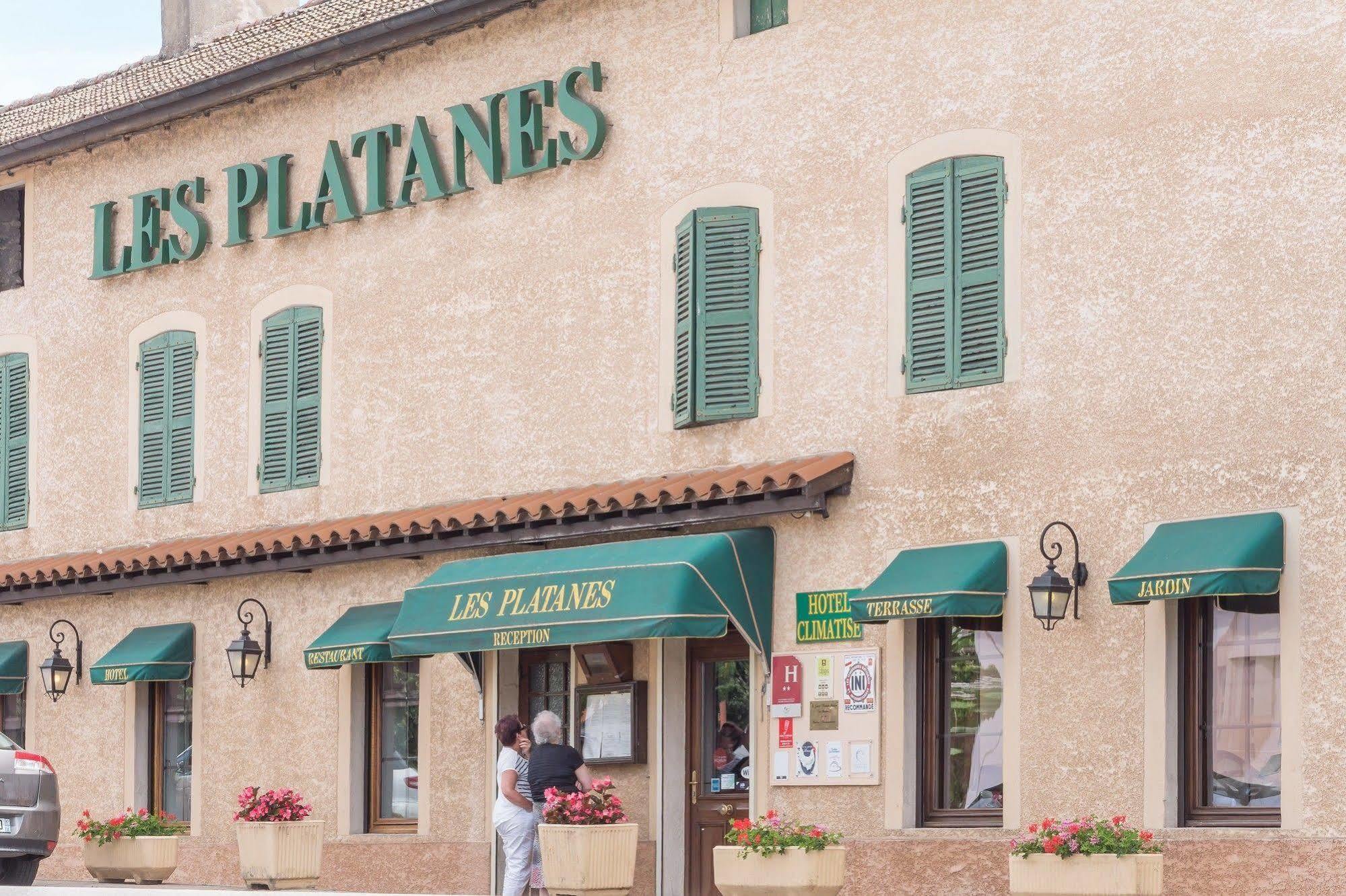 Logis Hôtel Les Platanes Reyssouze Exterior foto